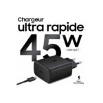 Chargeur Samsung Super fast Chagrin 45W + Cable C-C(5A) Pour Note Fold S Ultra - Noir – Image 2