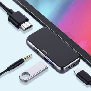 Adaptateur WIWU Alpha 4 en 1 Hub USB-C T5 Pro