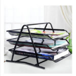 Corbeille à Courrier bureau 3 étages en fer