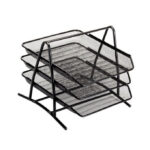 Corbeille à Courrier bureau 3 étages en fer – Image 3