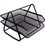 Corbeille à Courrier bureau 2 étages en fer