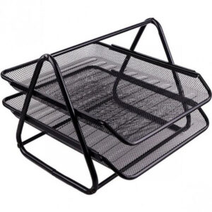 Corbeille à Courrier bureau 2 étages en fer