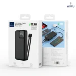 Power Bank WiWU JC-22 20 000 mAh avec câbles intégrés – Image 3