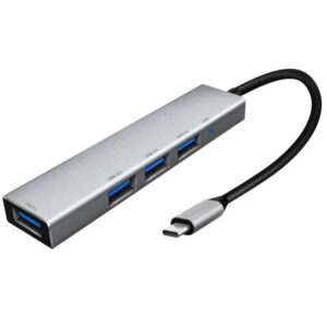 Convertisseur 4 Ports Type-C vers hub USB Compatible pour MacBook