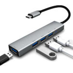 Convertisseur 4 Ports Type-C vers hub USB Compatible pour MacBook – Image 2