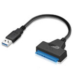 Adaptateur USB 3.0 vers SATA câble 22 broches pour disque dur HD 2.5 SSD HDD pilote SSD – Image 4