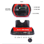 Station d'accueil dock pour disque dur 2,5"/3,5" USB pour SSD HDD SATA IDE HUB
