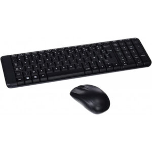 Clavier et souris sans fil Logitech MK220 Français Noir AZERTY
