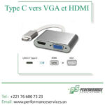 Convertisseur, Hub USB Type-C Vers HDMI, VGA – Image 2