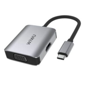 Adaptateur WIWU Alpha Type C vers HDMI et hub VGA 2-en-1 A20VH