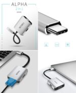 Adaptateur WIWU Alpha Type C vers HDMI et hub VGA 2-en-1 A20VH – Image 2